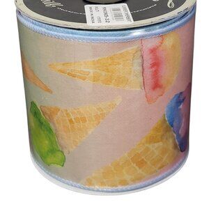 Farrisilk Summer Sherbert design 4" ribbon- Rare!